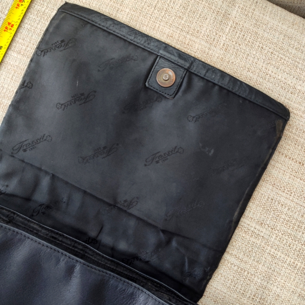 Fossil Leather Crossbody Messenger Bag - Picture 12 of 13